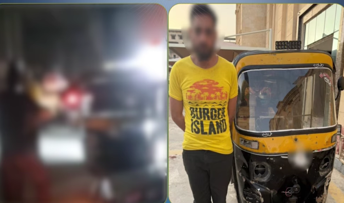 ضبط سائق توك توك عرض حياة المواطنين للخطر في شارع بالهرم